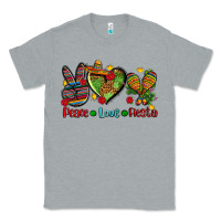 Heather Grey peace love fiesta ado Classic Tee - AdoDesignShop