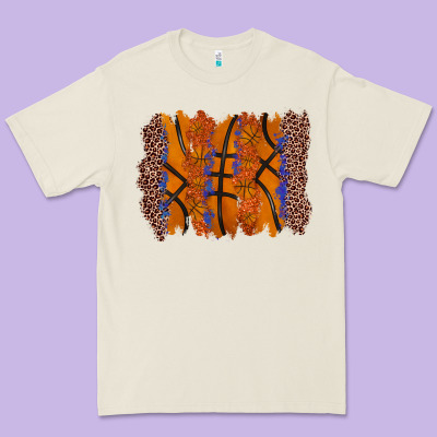 Basketball Brushstroke Premium Tee Designed By Zillion Design Studio