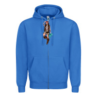 True Royal western cowgirl Zipper Hoodie - NancyCooperArtShop