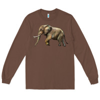 Chestnut Elephant Long Sleeve Tee - LillyAllenDesigns