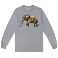 Heather Grey Elephant Long Sleeve Tee - LillyAllenDesigns