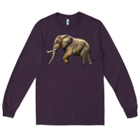 Plum Elephant Long Sleeve Tee - LillyAllenDesigns