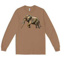 Toasted Coconut Elephant Long Sleeve Tee - LillyAllenDesigns