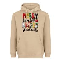 Mushroom Merry Teacher Bright Students Christmas Heavyweight Hoodie - LillyAllenDesigns