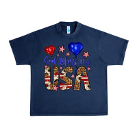 Navy god bless the usa Urban Heavy Tee - Artiststas