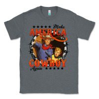 Charcoal Heather make america cowboy again Classic Tee - AdoDesignShop