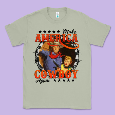 Make America Cowboy Again Classic Tee Designed By Adodesignshop