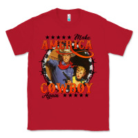 Red make america cowboy again Classic Tee - AdoDesignShop