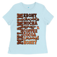 Baby Blue Melanin shades of brown Ladies Tee - RanaPortraitStore