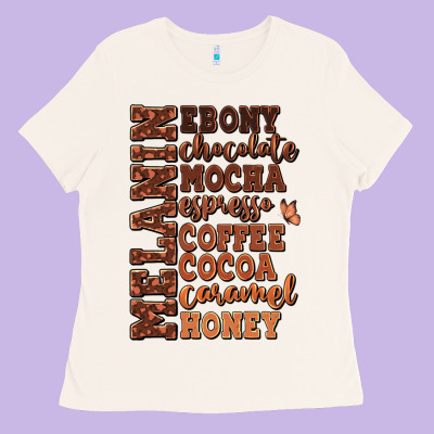 Ladies Tee Melanin shades of brown