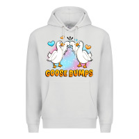 Dove Grey goose bumps Premium Hoodie - JahusDesignShop