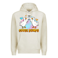 Oatmeal Heather goose bumps Premium Hoodie - JahusDesignShop