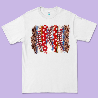 Baseball Brushstroke Premium Tee Designed By Zillion Design Studio