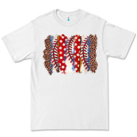 White baseball brushstroke Premium Tee - Zillion Design Studio