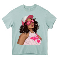Arona pink sunglasses afro black girl Heavy Core Tee - texasbilliewilder