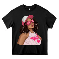 Black pink sunglasses afro black girl Heavy Core Tee - texasbilliewilder