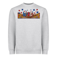 Heather Grey american nurse libbey glass Heavyweight Sweatshirt - BundleAndBundleShop