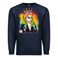 Navy drag queen Premium Sweatshirt - Artiststas