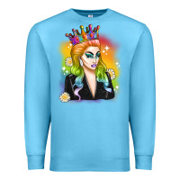 Ocean Blue drag queen Premium Sweatshirt - Artiststas