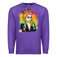 Purple drag queen Premium Sweatshirt - Artiststas