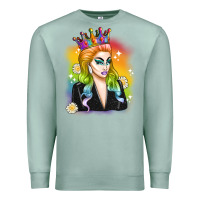 Seafoam drag queen Premium Sweatshirt - Artiststas