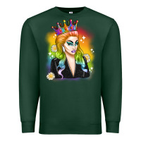 Sports Green drag queen Premium Sweatshirt - Artiststas