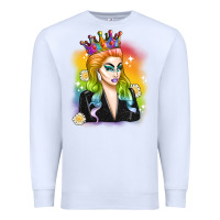 White drag queen Premium Sweatshirt - Artiststas