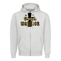Dove Grey christian prayer warrior Zipper Hoodie - MaliasSmallBusiness