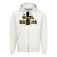 Oatmeal Heather christian prayer warrior Zipper Hoodie - MaliasSmallBusiness