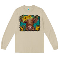 Mushroom western leopard buffalo plaid baby highland cow Long Sleeve Tee - BarkalooDesign