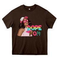 Chocolate Brown pink sunglasses afro black girl dope mom Heavy Core Tee - texasbilliewilder