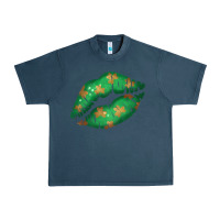 Midnight Navy St. Patrick's Day Lip Urban Heavy Tee - Jasminsmagicworld