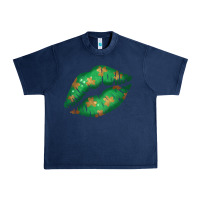 Navy St. Patrick's Day Lip Urban Heavy Tee - Jasminsmagicworld