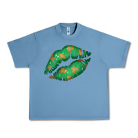 Pebble Blue St. Patrick's Day Lip Urban Heavy Tee - Jasminsmagicworld