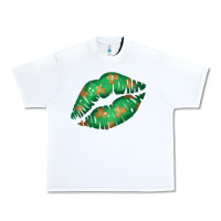 White St. Patrick's Day Lip Urban Heavy Tee - Jasminsmagicworld