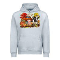 Heather Grey fall farm animals Urban Hoodie - CowGirlArtShop