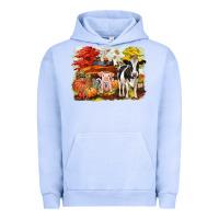 Pigment Grape Ice fall farm animals Urban Hoodie - CowGirlArtShop