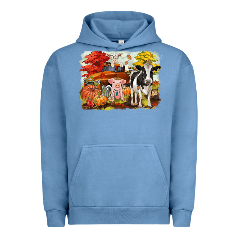Fall Farm Animals Urban Hoodie by CowGirlArtShop | Teevron