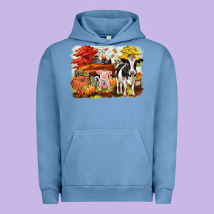 Fall Farm Animals Urban Hoodie Designed By Cowgirlartshop