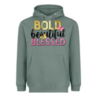 Sage bold beautiful blessed Heavyweight Hoodie - LillyAllenDesigns