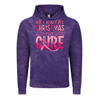 Cloud Purple all i want for christmas is a cure Vintage Hoodie - JahusDesignShop