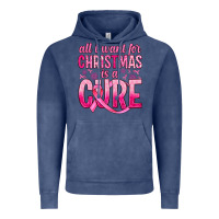 Vintage Denim all i want for christmas is a cure Vintage Hoodie - JahusDesignShop