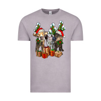 Vintage Zinc western christmas cows and cactuses Vintage Tee - AdoDesignShop