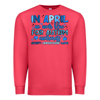 Cardinal in april we wear blue for autism awareness Premium Sweatshirt - Artiststas