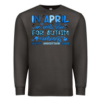 Smoke in april we wear blue for autism awareness Premium Sweatshirt - Artiststas
