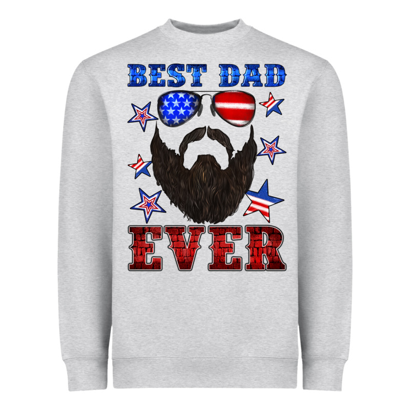 Best Dad Ever American Flag Heavyweight Sweatshirt by Artiststas | Teevron