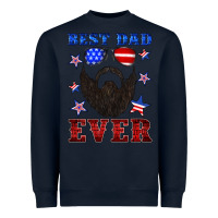 Navy best dad ever american flag Heavyweight Sweatshirt - Artiststas