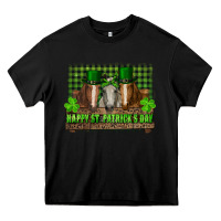 Black happy st. patrick's day horses with leprechaun hat and bandana Heavy Core Tee - RanaPortraitStore