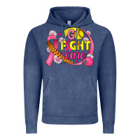 Vintage Denim breast cancer go fight cure softball Vintage Hoodie - JahusDesignShop