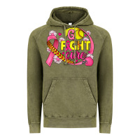 Vintage Olive breast cancer go fight cure softball Vintage Hoodie - JahusDesignShop